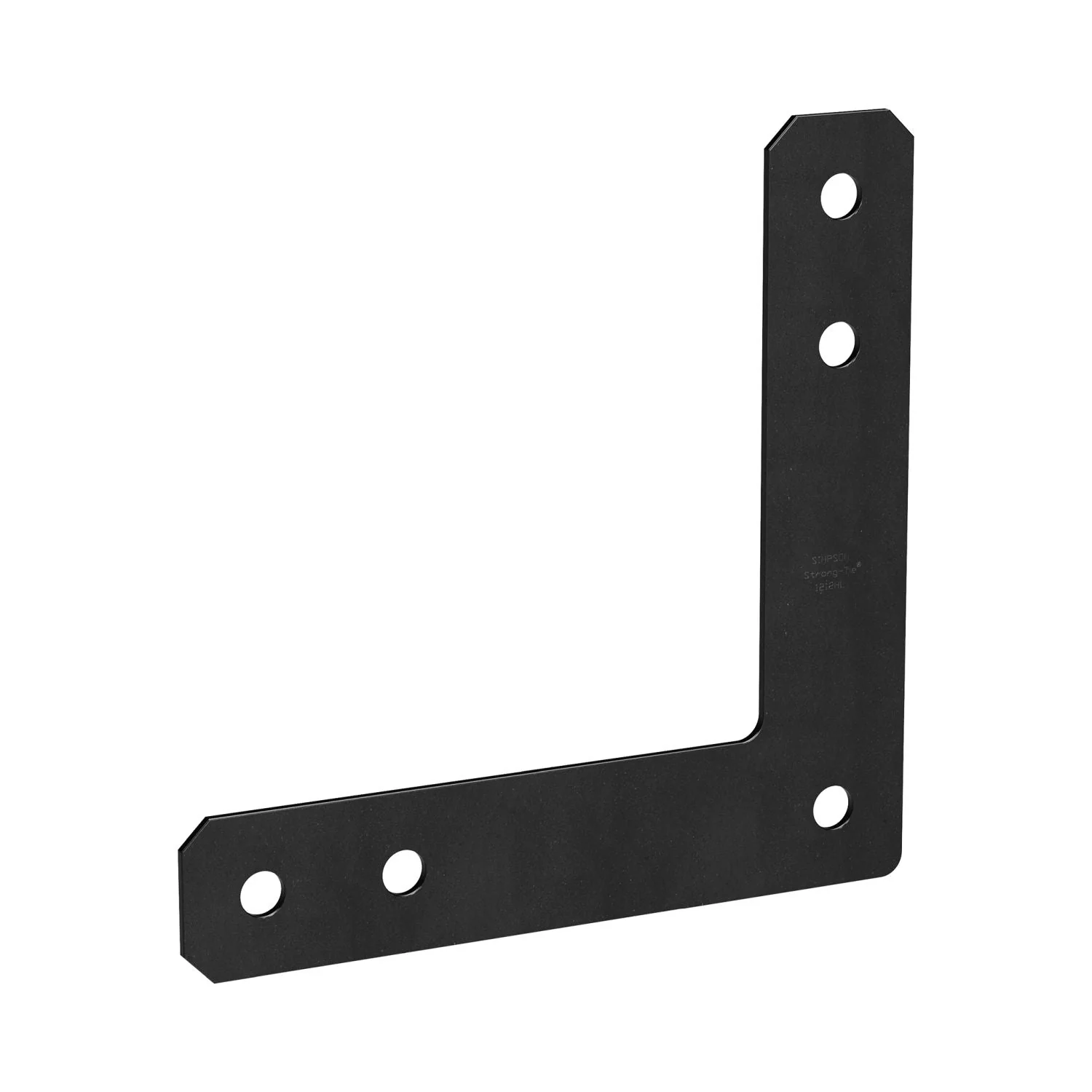 Simpson Strong-Tie 1212HLPC HLPC 12-in. x 12-in. 7-Gauge Black Powder-Coated Ornamental L Strap - Image 2