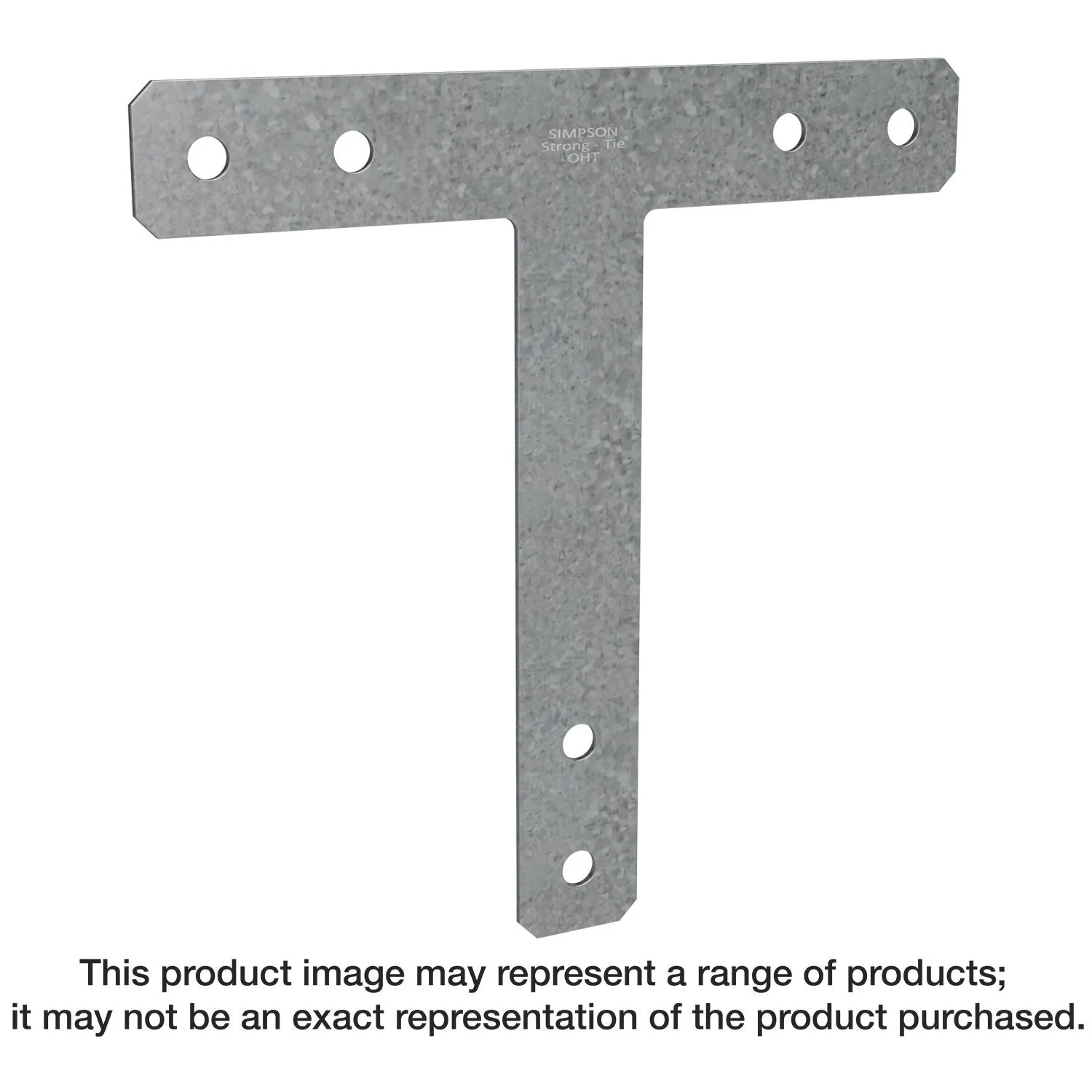 Simpson Strong-Tie 1212HTHDG HT 12-in. x 12-in. 7-Gauge Hot-Dip Galvanized Heavy T Strap