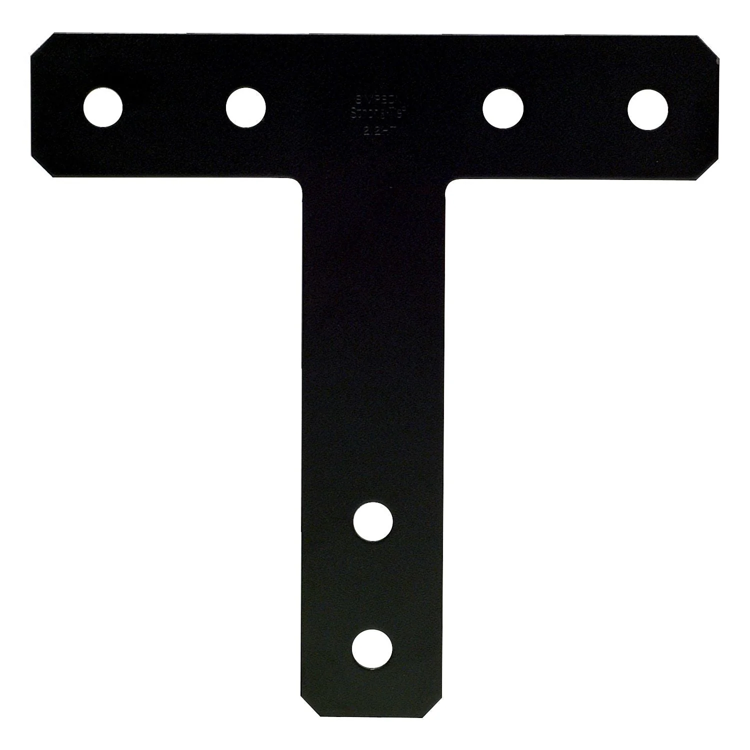 Simpson Strong-Tie 1212HTPC HTPC 12-in. x 12-in. 7-Gauge Black Powder-Coated Ornamental T Strap - Image 2