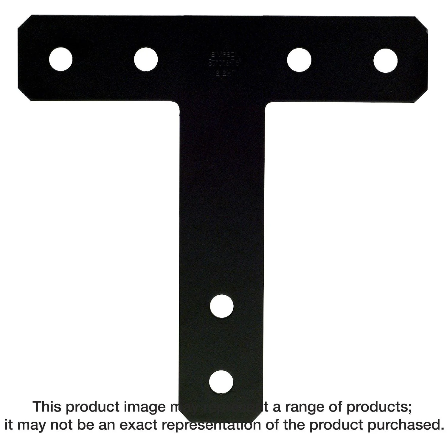 Simpson Strong-Tie 1212HTPC HTPC 12-in. x 12-in. 7-Gauge Black Powder-Coated Ornamental T Strap - Image 3