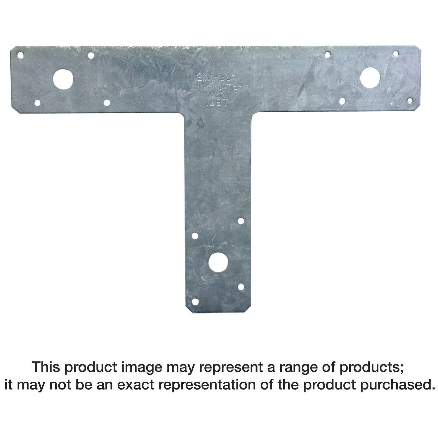 Simpson Strong-Tie 128T 12-in. x 8-in. 14-Gauge Galvanized T Strap - Image 3
