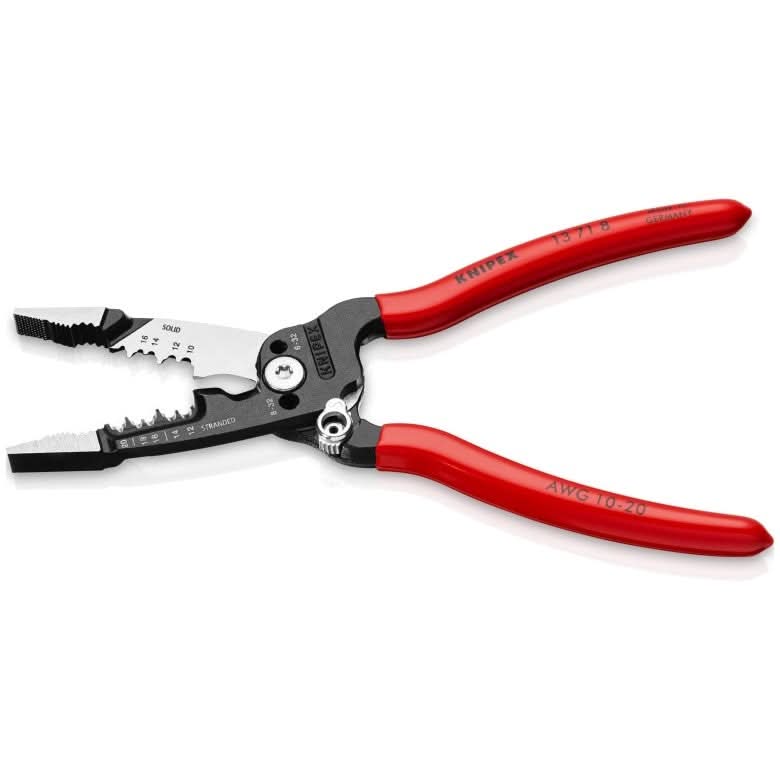Knipex 13 71 8 SBA 8" Forged Wire Stripper 20-10 AWG - Image 3