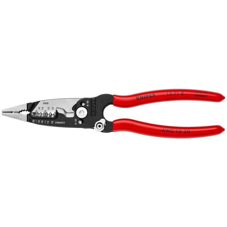 Knipex 13 71 8 SBA 8″ Forged Wire Stripper 20-10 AWG