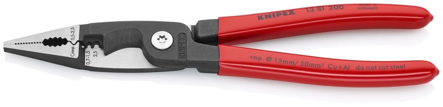 Knipex 13 81 200 6-in-1 Electrical Installation Pliers-Metric Wire - Image 2