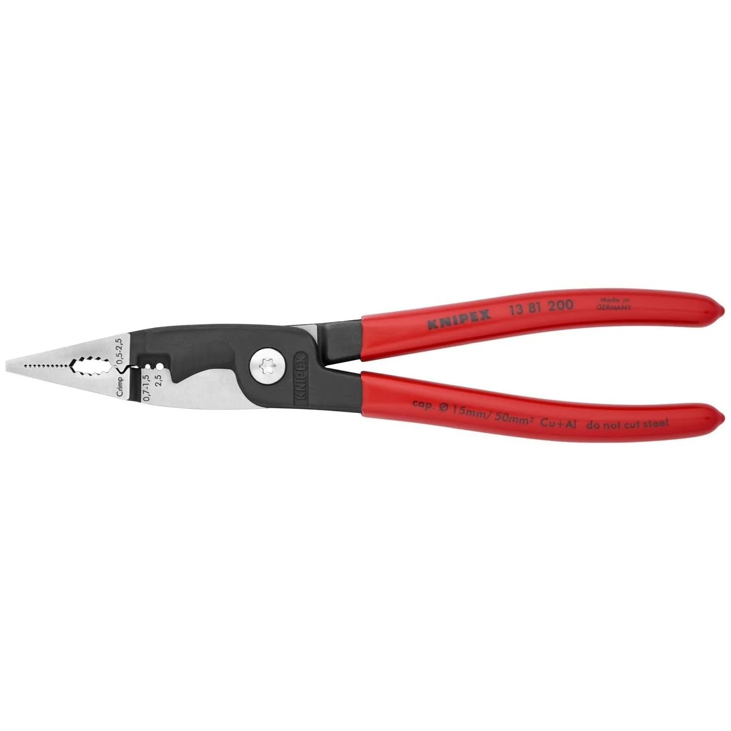 Knipex 13 81 200 6-in-1 Electrical Installation Pliers-Metric Wire - Image 1
