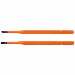 Klein Tools 13156 Screwdriver Blades, Insulated Single-End, 2-Pack - Image 1