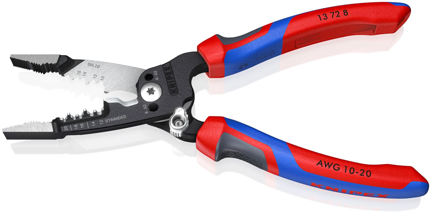 Knipex 13 72 8 Forged 8-in. 10-20 AWG Wire Stripper and Cutter - Image 3