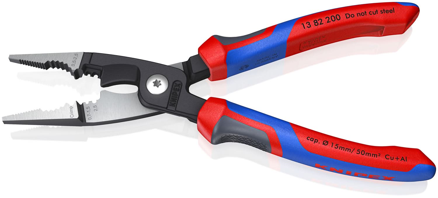 Knipex 13 82 200 SB 6-in-1 Electrical Installation Pliers-Metric Wire - Image 3