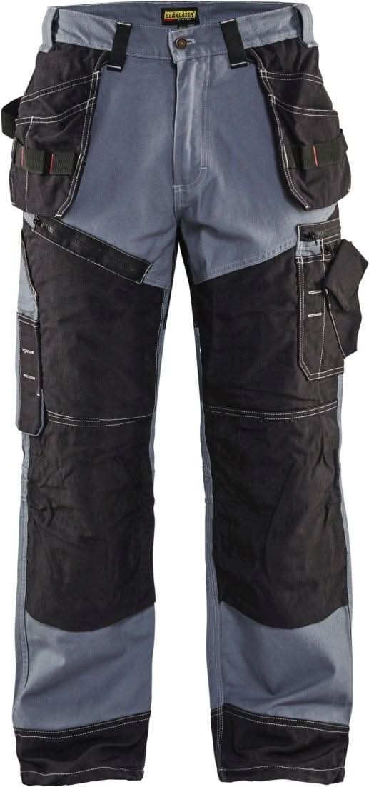 Blaklader 16001370 X1600 Work Pants, Grey / Black - Image 1