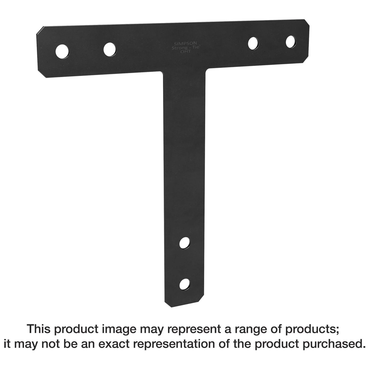 Simpson Strong-Tie 1616HTPC HTPC 16-in. x 16-in. 7-Gauge Black Powder-Coated Ornamental T Strap - Image 3