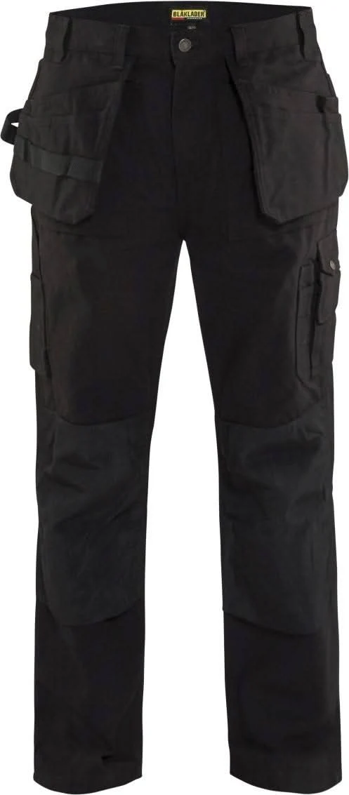 Blaklader 16301320 Brawny Work Pants with Utility Pockets, Black - Image 1