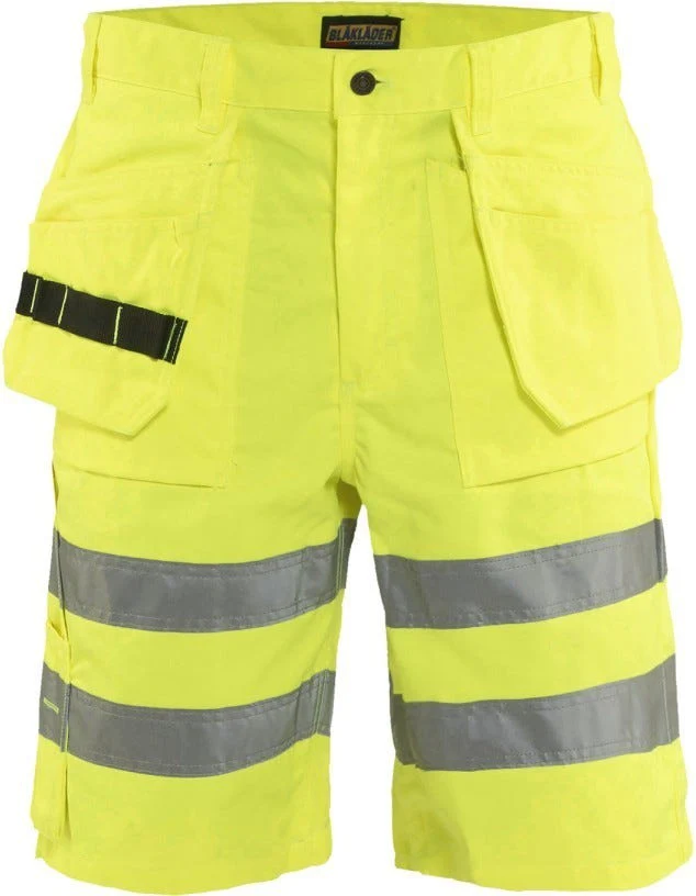 Blaklader 16351804 Hi-Vis Shorts, Yellow - Image 1