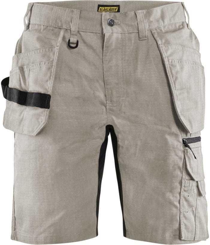 Blaklader 16371330 Ripstop Shorts with Stretch with Utility Pockets, Stone - Image 1
