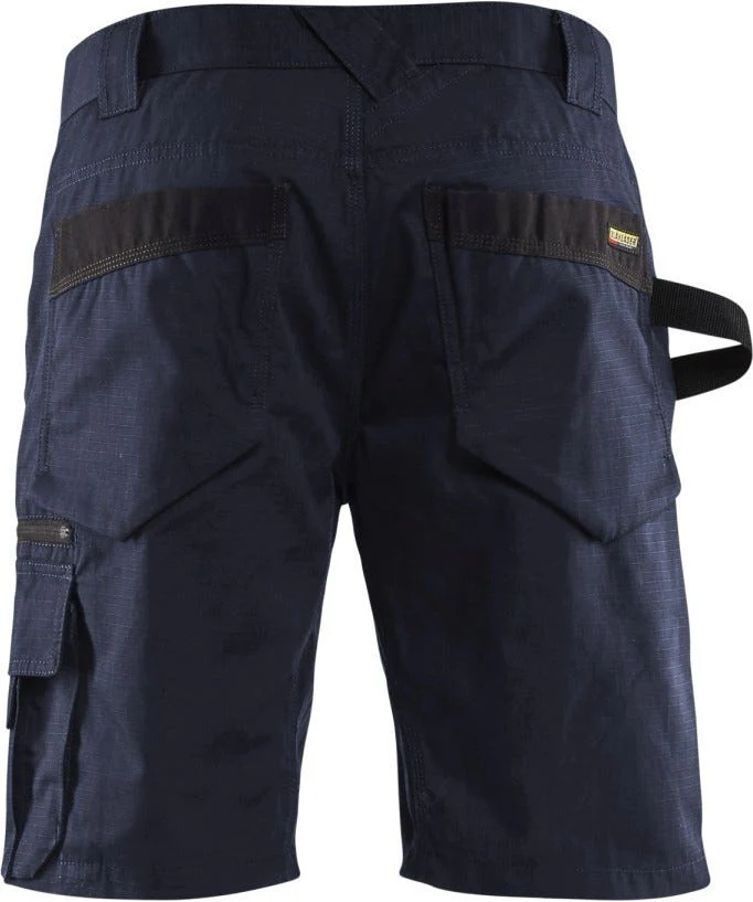 Blaklader 16381330 Ripstop Shorts with Stretch without Utility Pockets, Navy Blue - Image 1