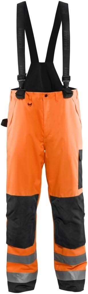 Blaklader 16851977 Hi-Vis Shell Pants, High-Visibility Orange / Black - Image 1