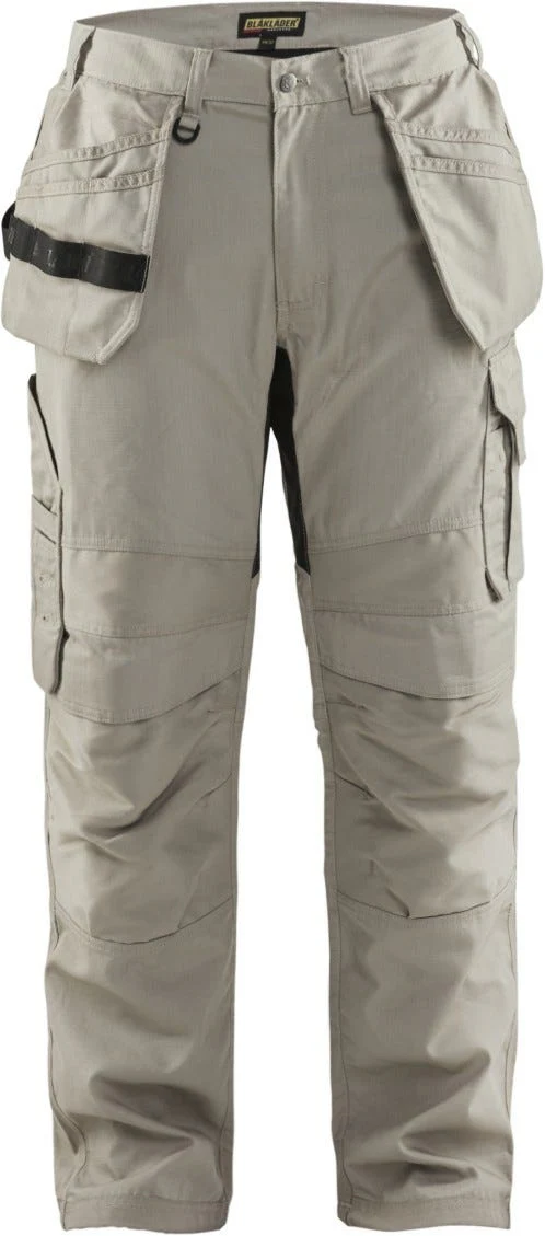 Blaklader 16911330 Ripstop Pants w/ Utility Pockets, Stone - Image 1