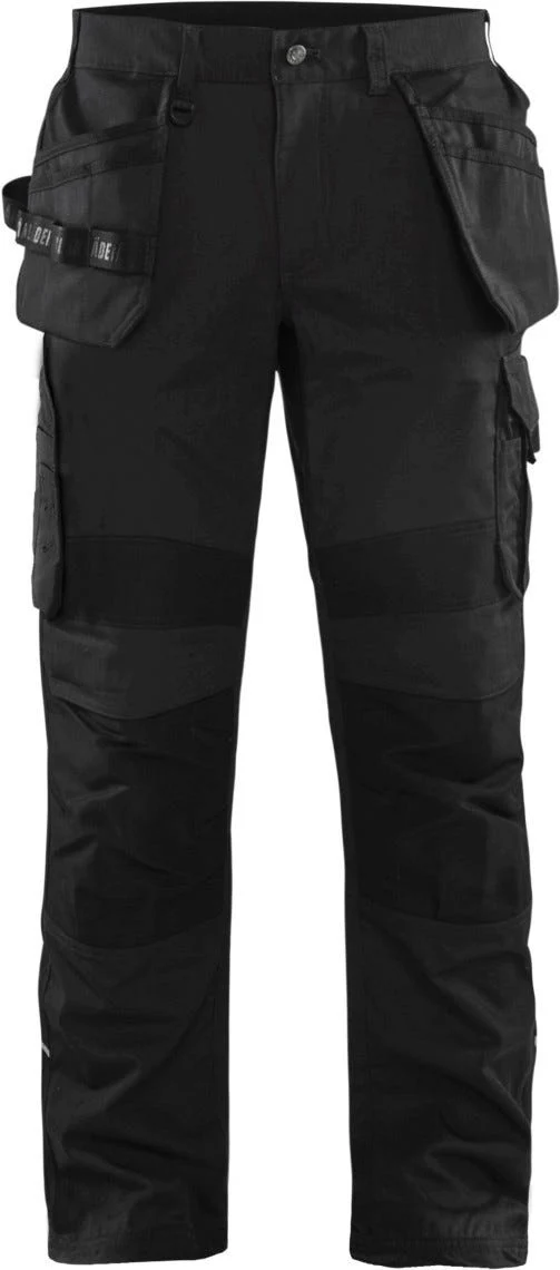 Blaklader 16911330 Ripstop Pants w/ Utility Pockets, Black - Image 1