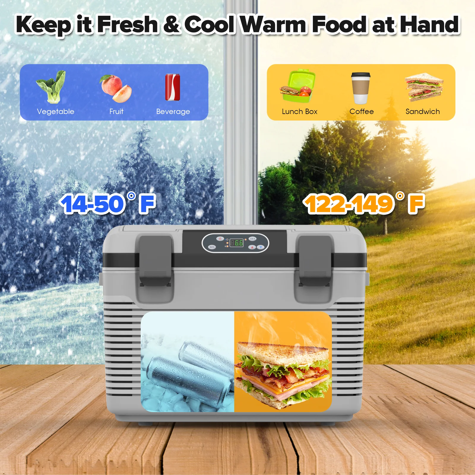 Advwin 18L Portable Car Fridge for Camping - Image 2