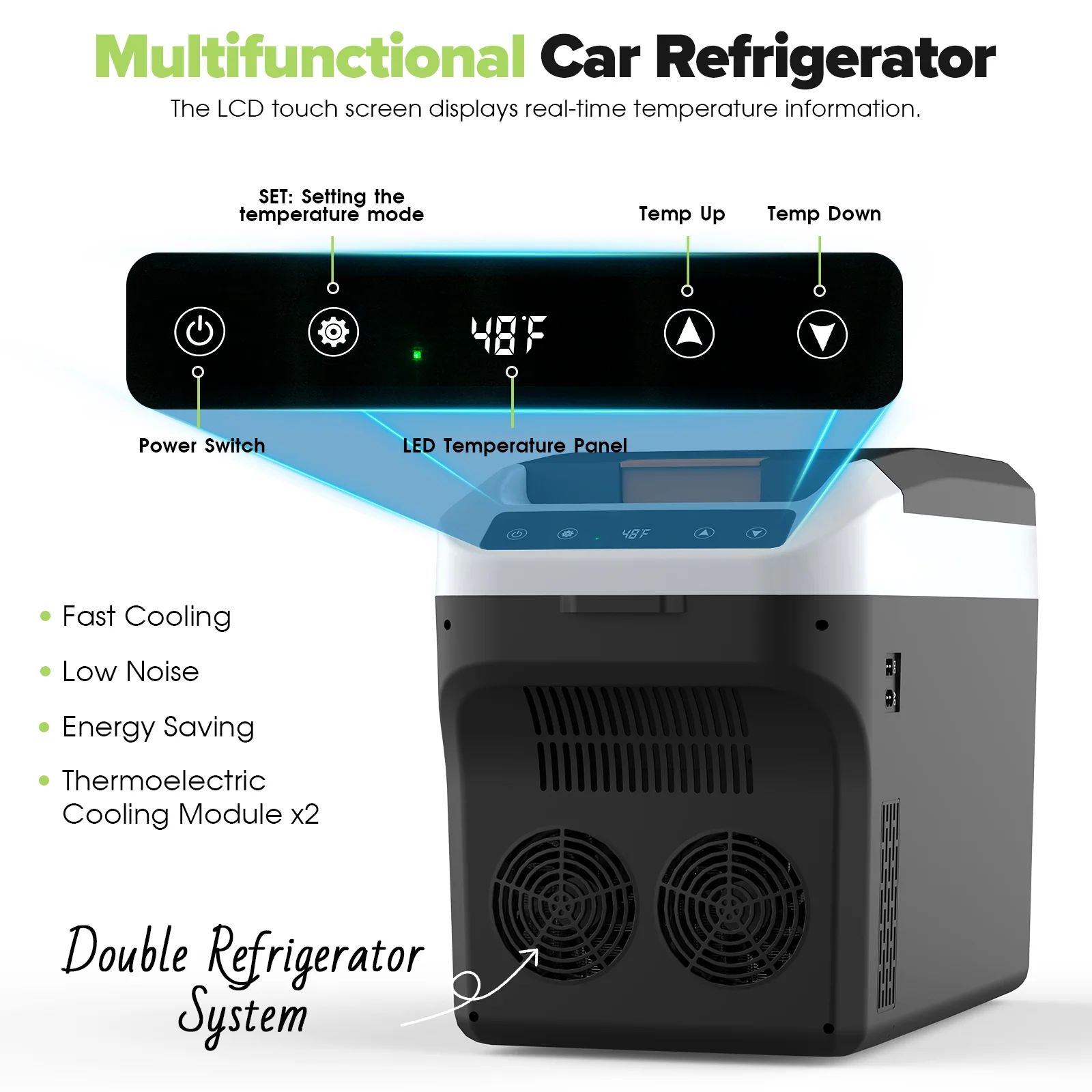 Advwin Portable Car Fridge Camping Cooler - Image 2