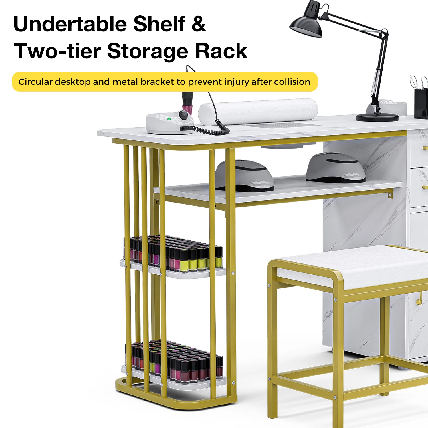 Advwin Nail Desk with Dust Extractor - Image 2