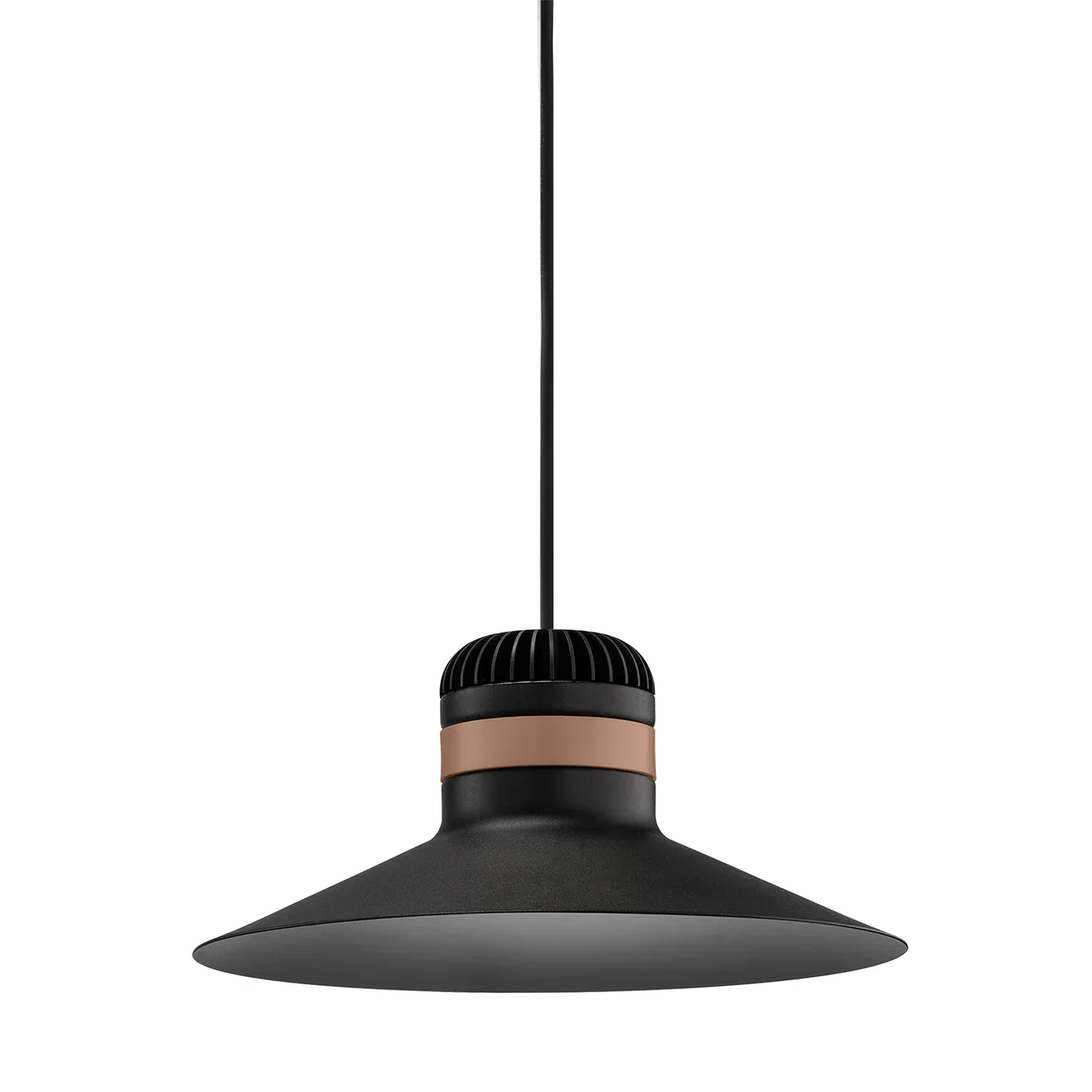 MASIERO | CORDEA OUT BLACK METAL LAMP WITH BROWN LEATHER STRAP OUTDOOR PENDANT LAMP | ,150.00