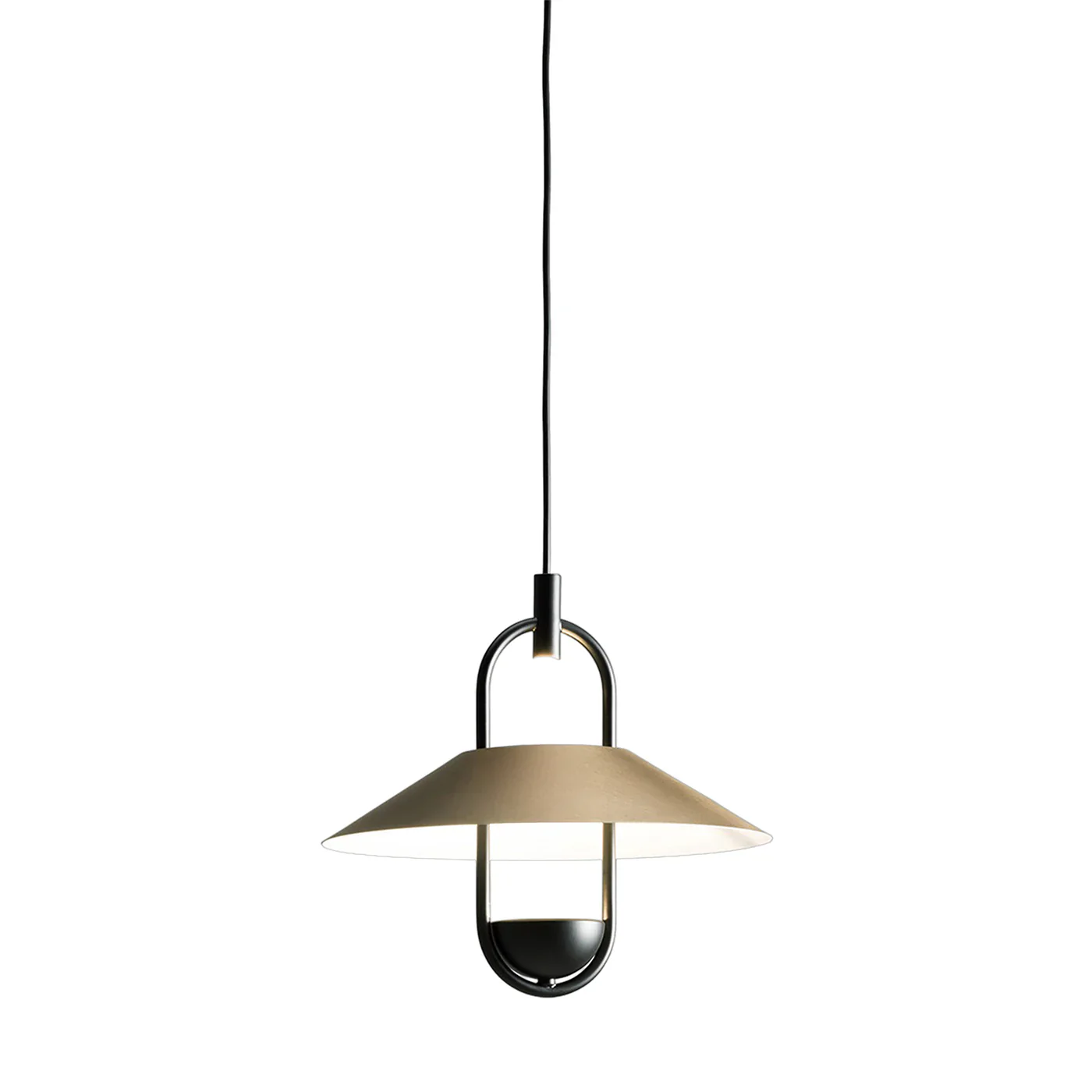 MASIERO | LUPPITER S 1 MATTE BLACK AND GALVANIZED METAL PENDANT LAMP | ,125.00