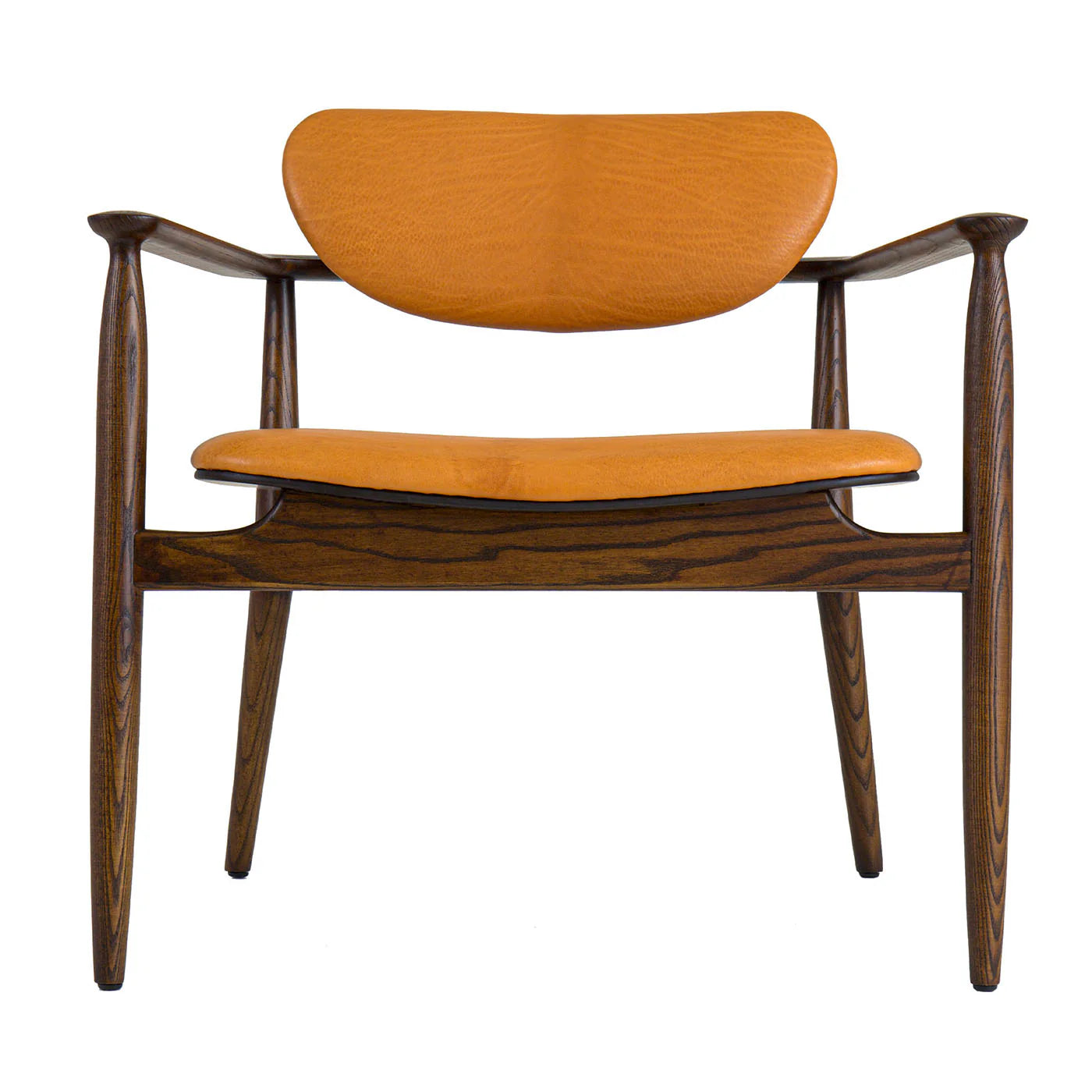 REGINA LIGHT BROWN OAK CHAIR WITH LEATHER UPHOLSTERY | $5,490.00 - Image 1