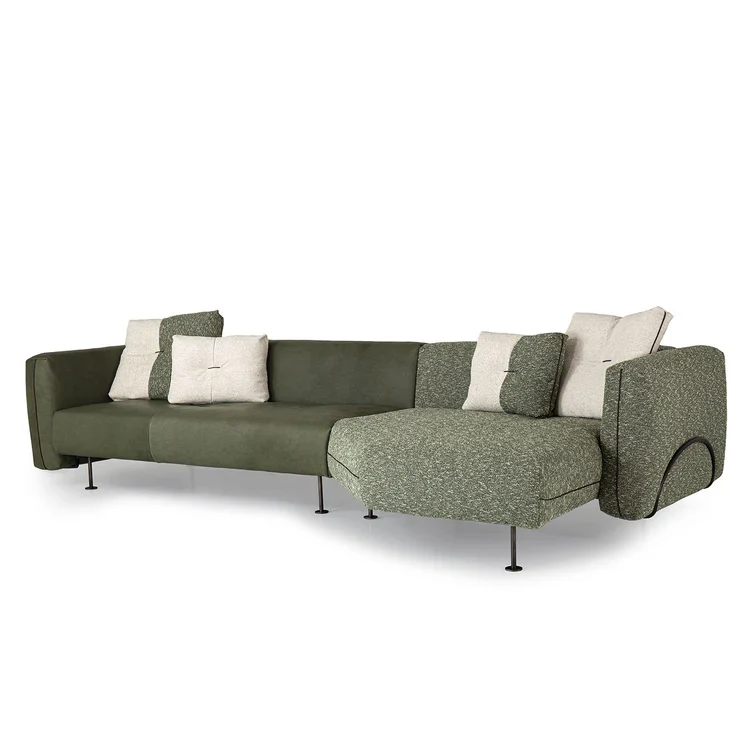 SHIFU GREEN LEATHER MODULAR SOFA | $20,800.00 - Image 2