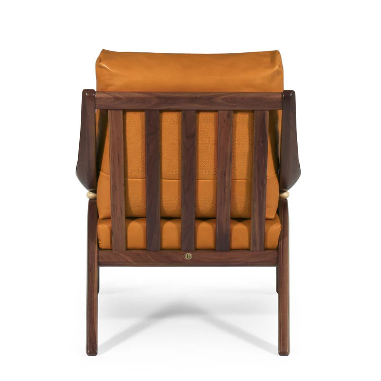 TAYLOR ORANGE LEATHER UPHOLSTERED LEATHER CHAIR | $7,550.00 - Image 2