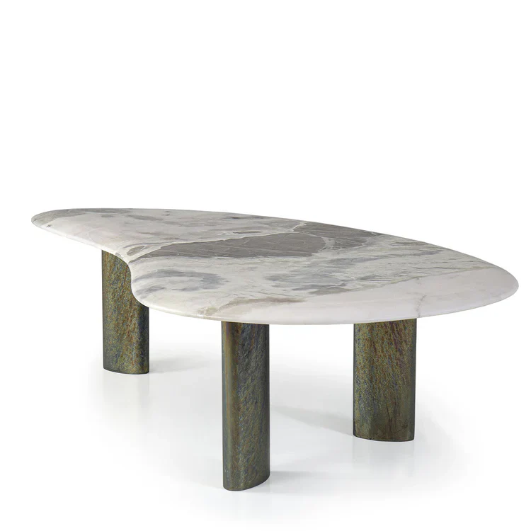 EGEO LOW COFFEE TABLE WITH OYSTER MARBLE TOP | $10,500.00 - Image 1