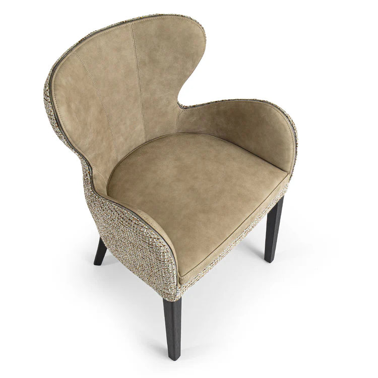 ELEKTRA BEIGE LEATHER CHAIR | $2,825.00 - Image 3