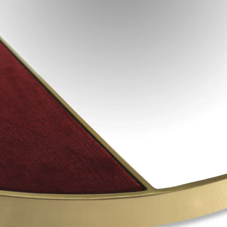 HALF MOON BRASS MEDIUM WALL MIRROR | $2,225.00 - Image 3
