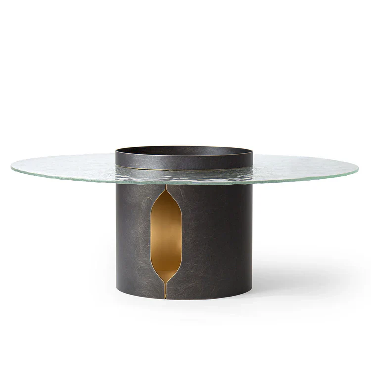 ALISO GLASS TOP BRONZE COFFEE TABLE | $6,125.00 - Image 2