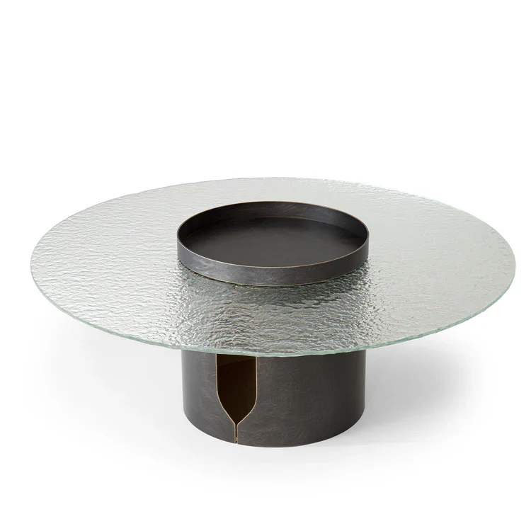 ALISO GLASS TOP BRONZE COFFEE TABLE | $6,125.00 - Image 3