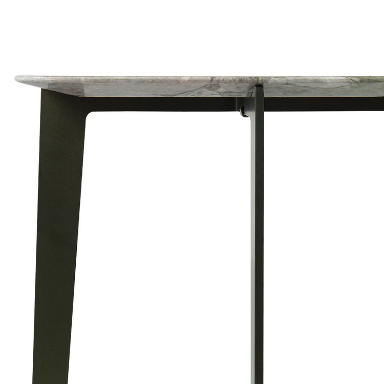 B191 GREEN BASE WITH IRIS HEAVEN MARBLE TOP CONSOLE | $4,445.00 - Image 3