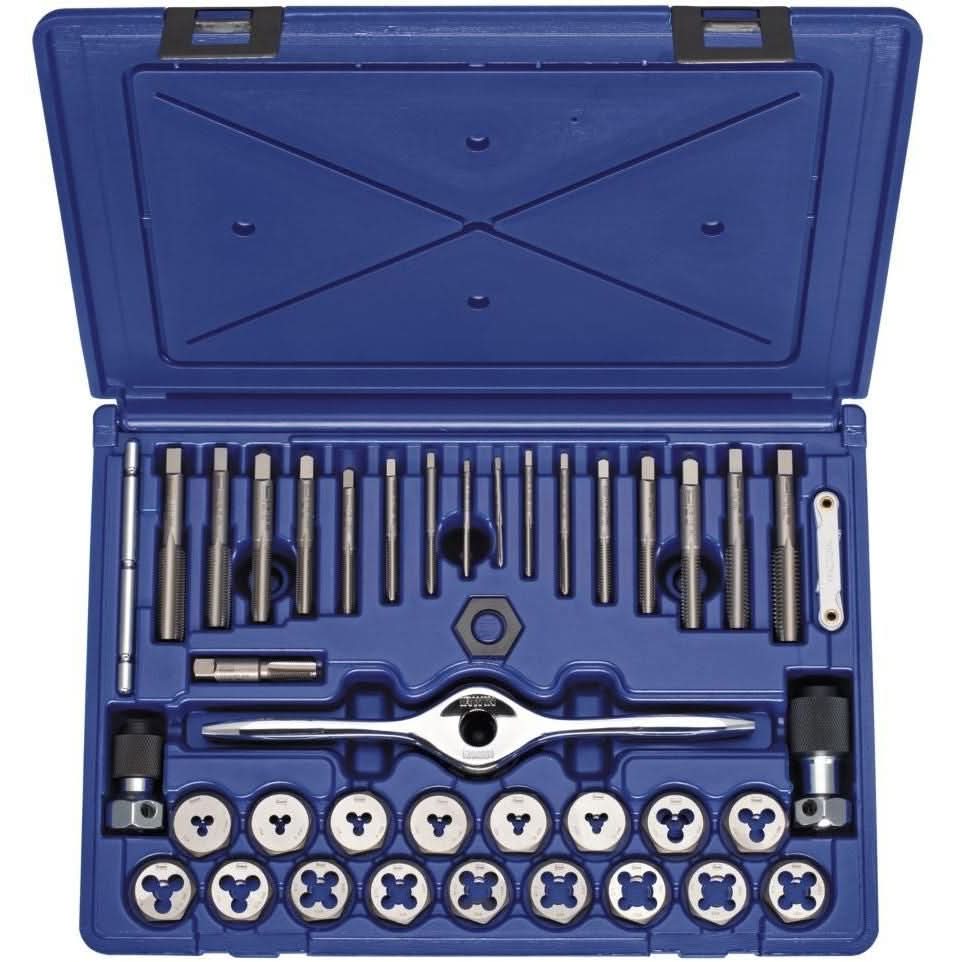 Irwin 1835091 HANSON Machine Screw And Fractional Plug Tap And Die 40 Piece Set - Image 1