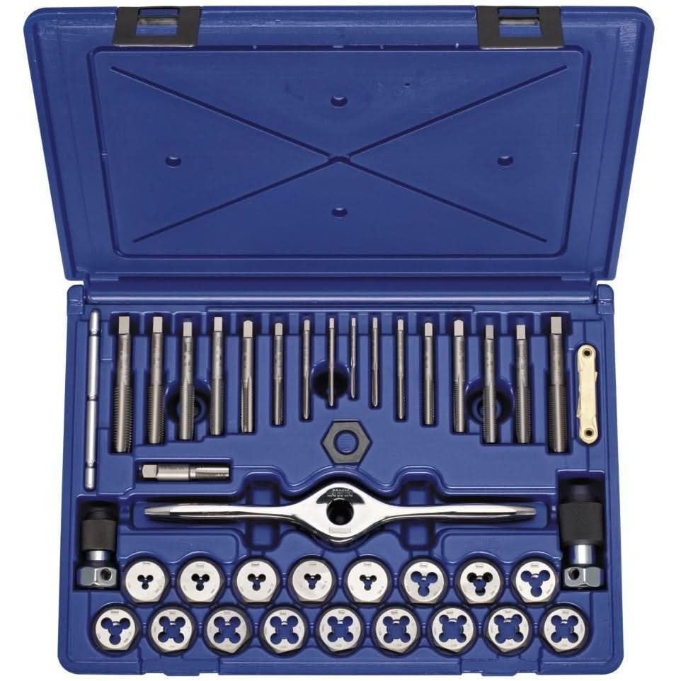 Irwin 1835092 HANSON Machine Screw And Metric Plug Tap And Die 40 Piece Set - Image 1