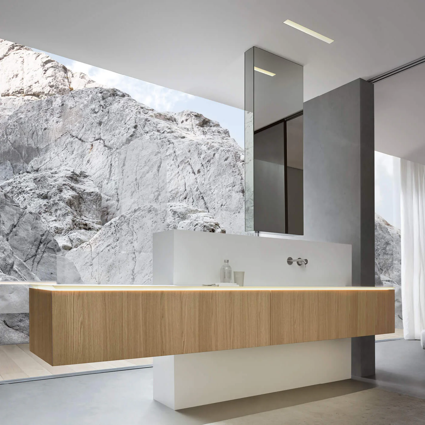 PURO 19.04 l washbasin & mirror by NOORTH