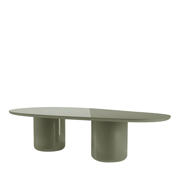 SECOLO | LAGHI II GLOSSY GREEN WOOD DINING TABLE | $24,730 - Image 1