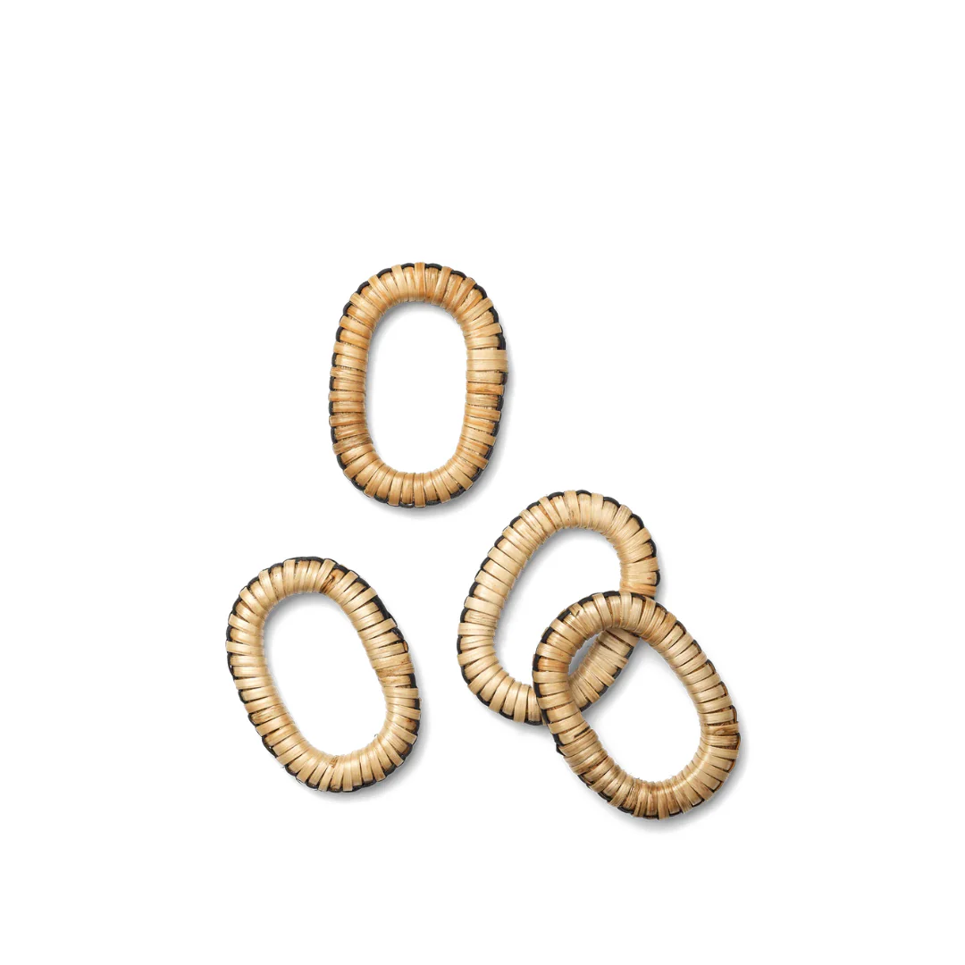 FERM LIVING | WEAVE NAPKIN RINGS SET OF 4 | .00