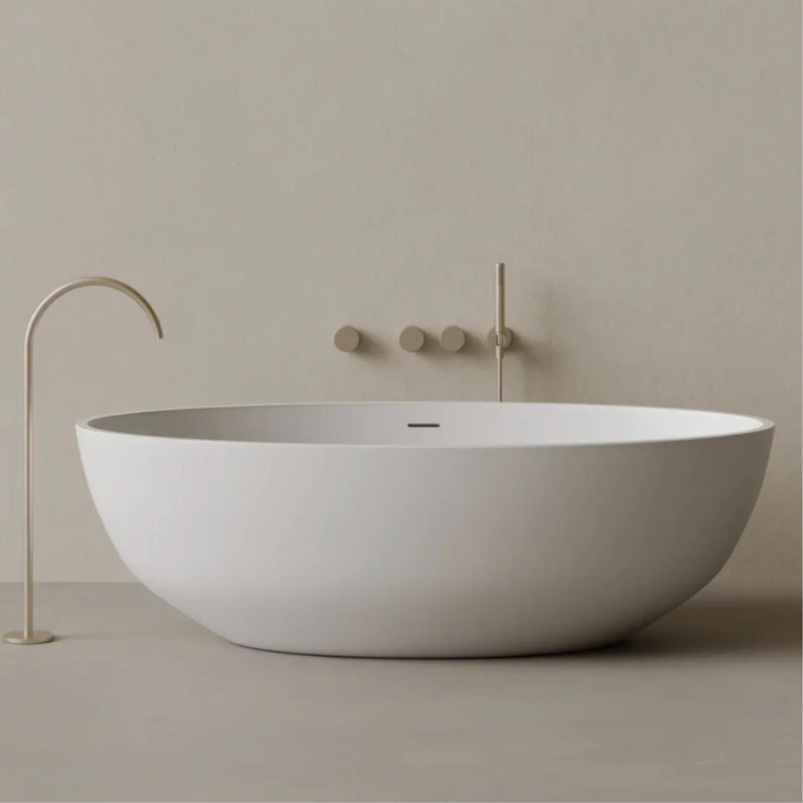 ELEMENTO BATH | 70″ x 36″ OVAL SOLID SURFACE STONE RESIN BATHTUB | ,710.23 – ,105.62