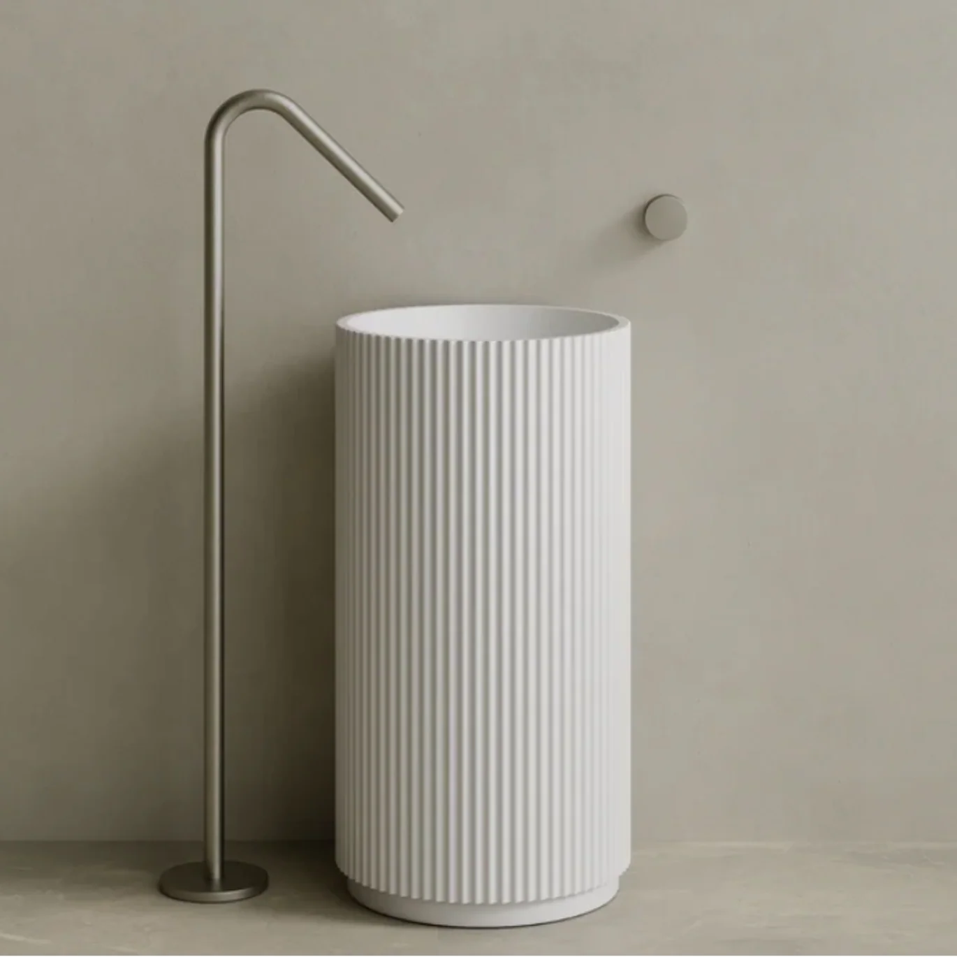 ELEMENTO BATH | 18″ x 33″ STONE PEDESTAL SINK | ,536.25 – ,624.90