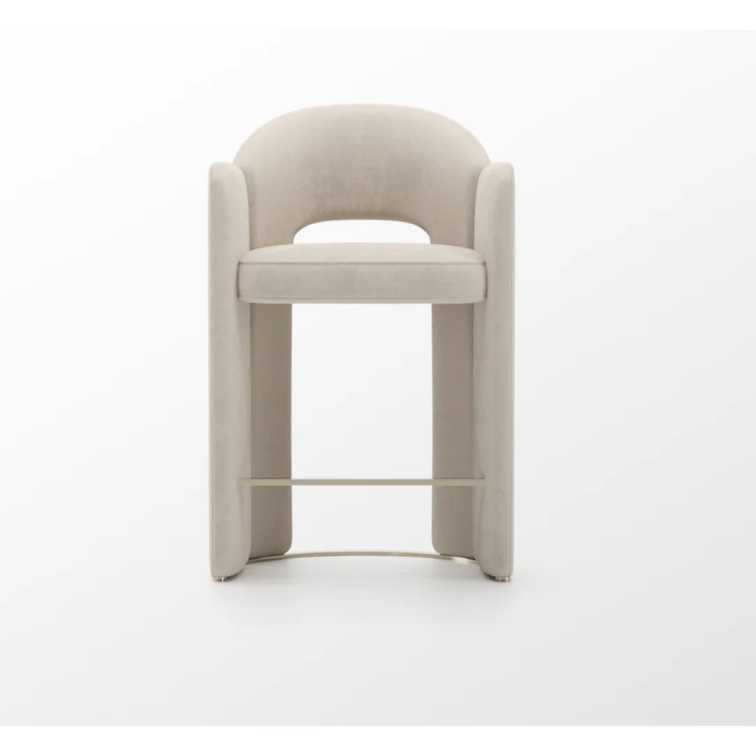 CARACOLE | OVERLAP COUNTER STOOL IVORY | $3,120.00 - Image 1