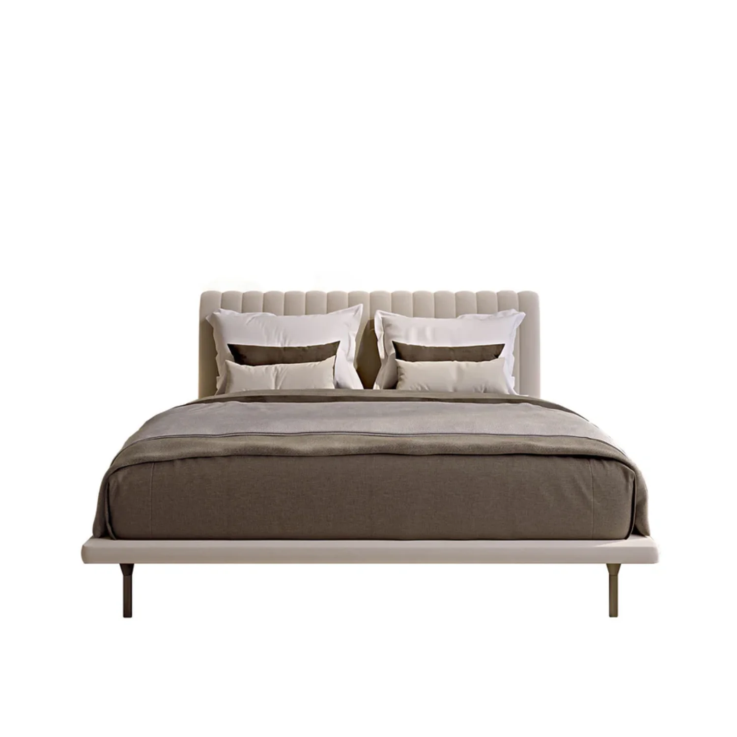 BAMAX | OPALE SMALL CHANNELED DOUBLE BED | $8,100.00 - Image 1