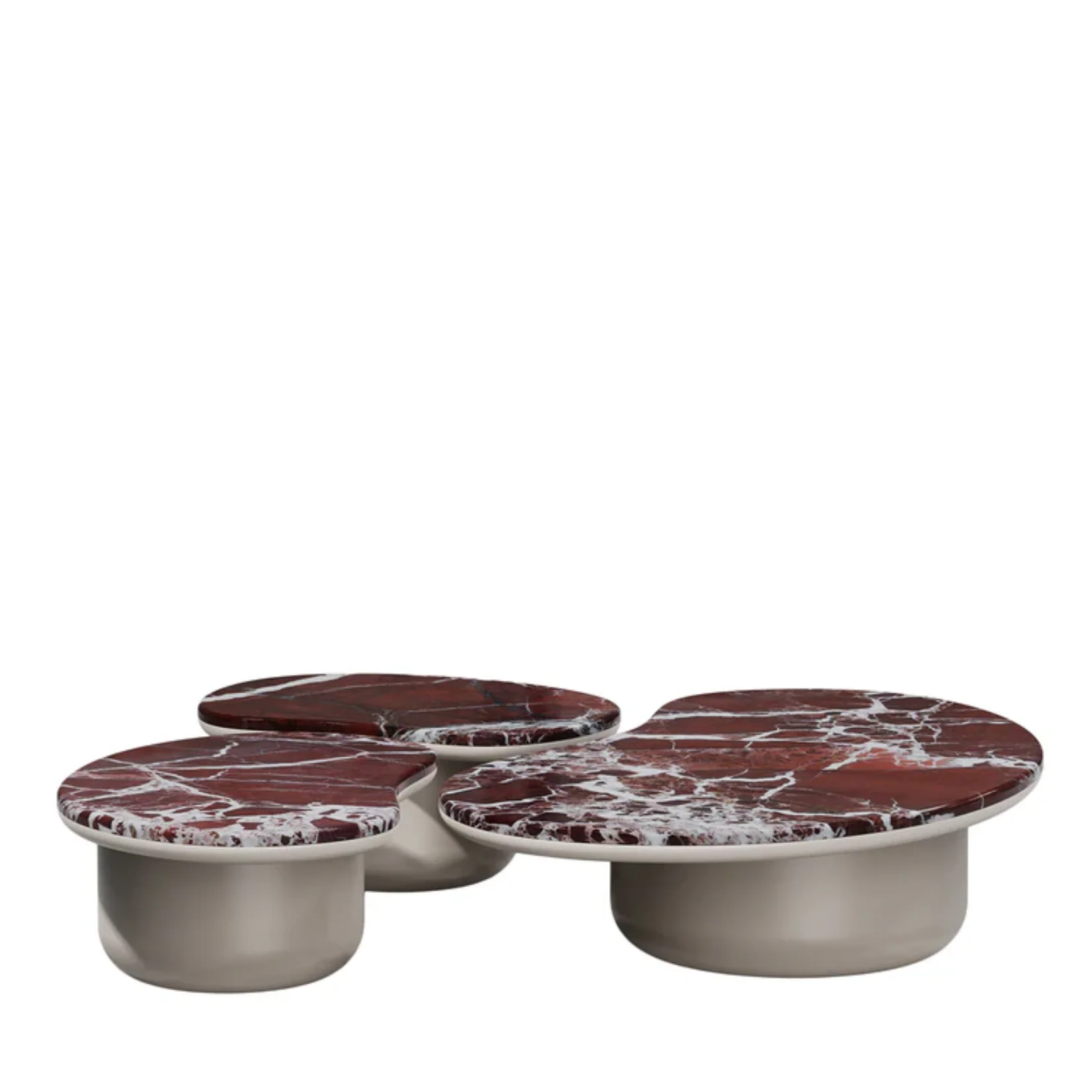 SECOLO | SET OF 3 LAGHI ROSSO LEVANTO COFFEE TABLE | $21,810 - Image 1