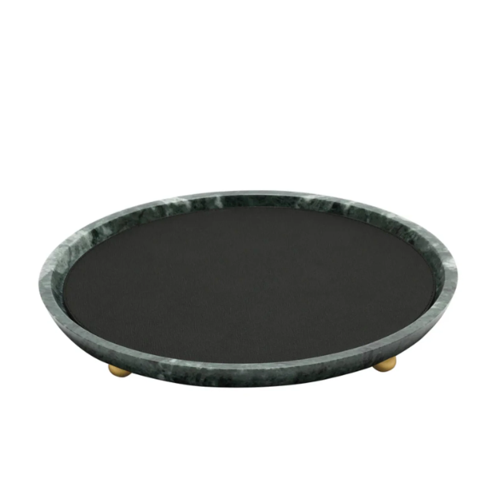 GIOBAGNARA | MONZA LEATHER & MARBLE VALET TRAY | $ 705.00 - Image 1
