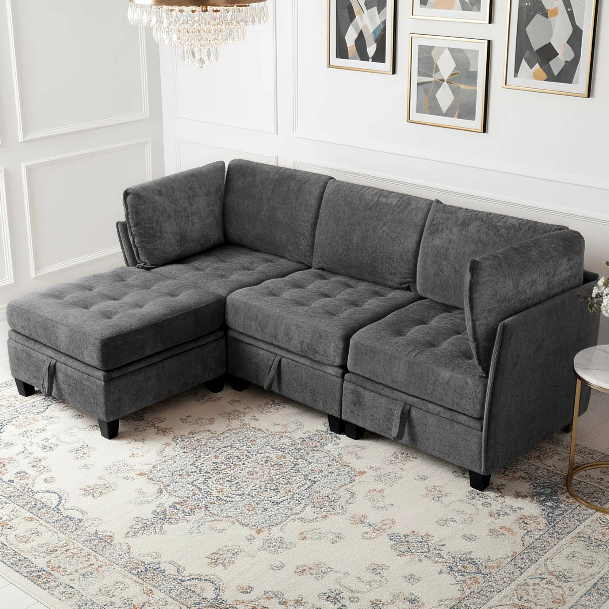 Advwin Oversized Modular Sectional Sofa with Storage - Image 1