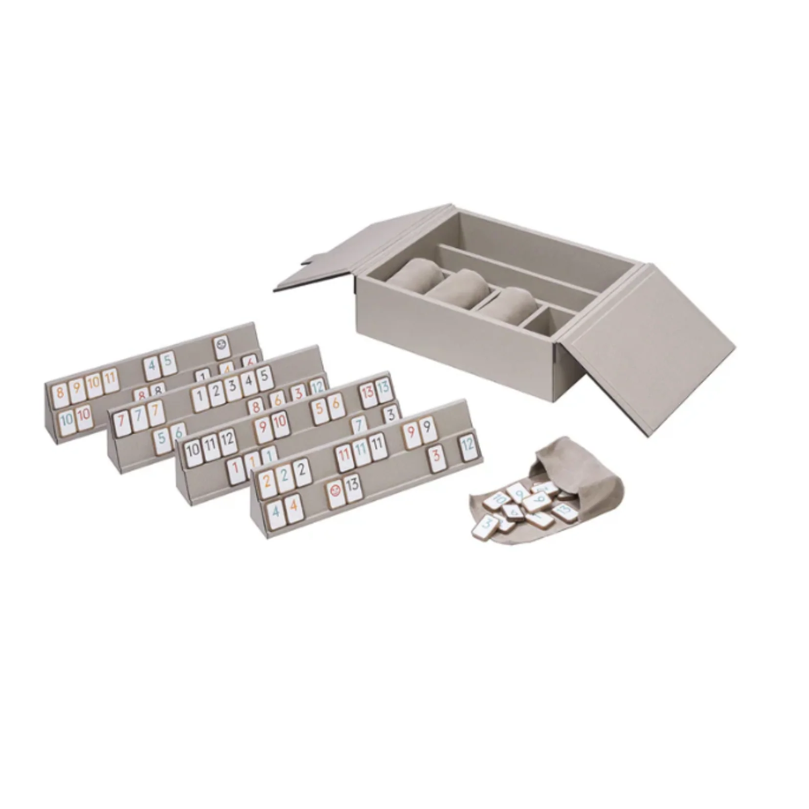 GIOBAGNARA | RUMMIKUB GRAY LEATHER GAME SET | $ 3,470.00 - Image 1