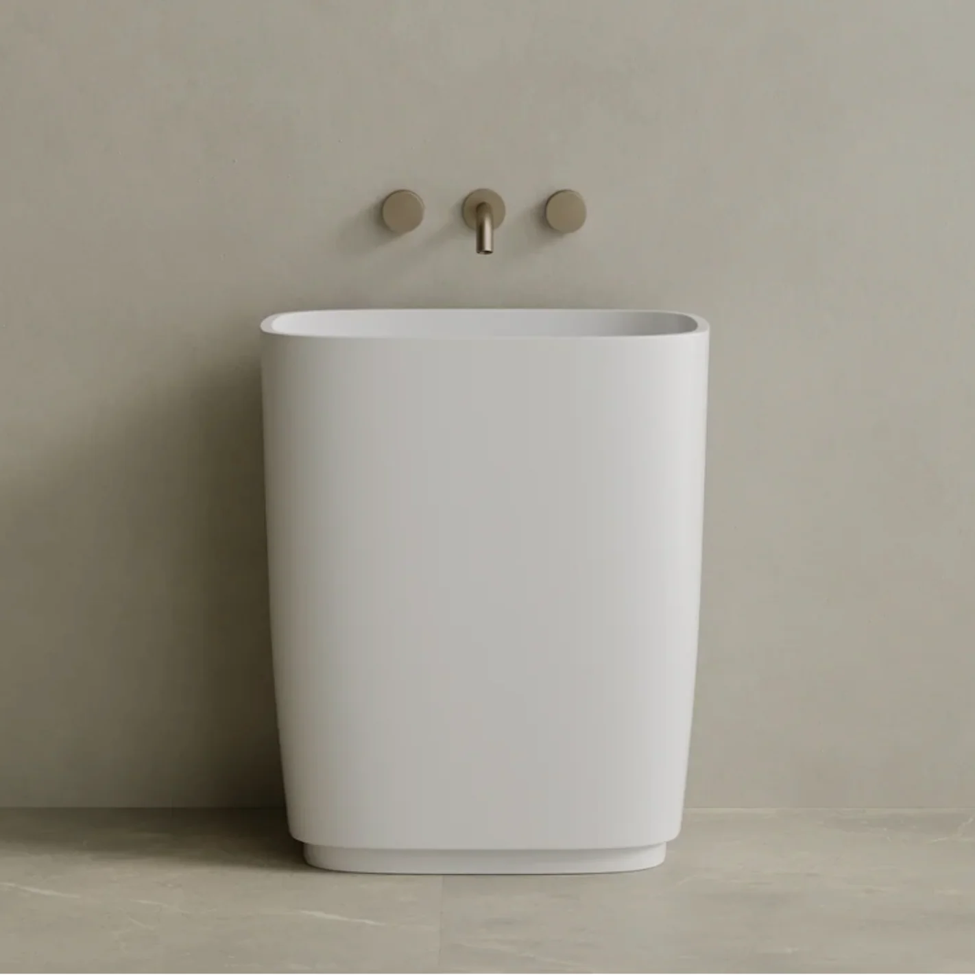 ELEMENTO BATH | 29″ x 34″ SOLID SURFACE STONE RESIN PEDESTAL SINK | ,536.25 – ,624.90