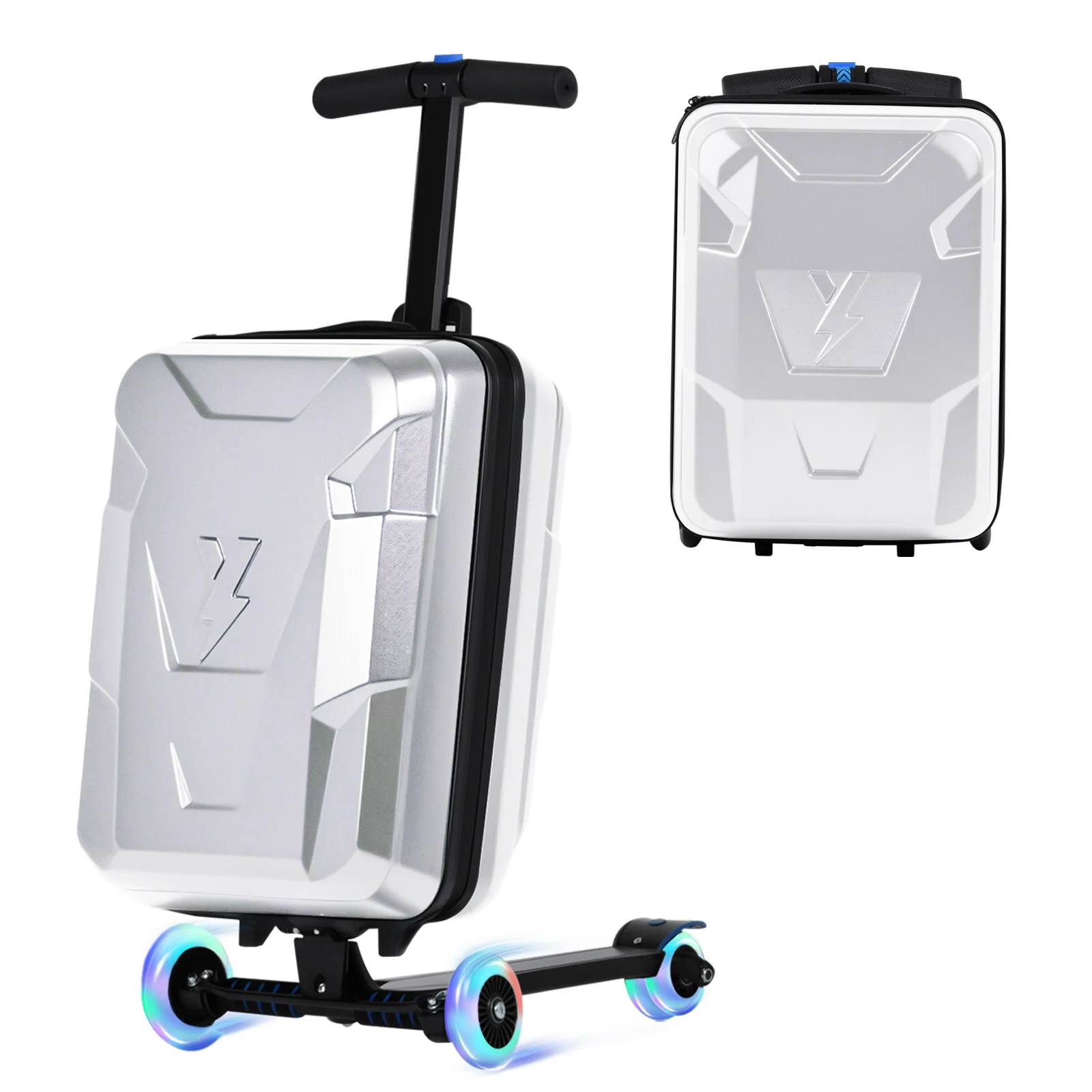 Advwin Foldable Carry On Scooter Suitcase for Kids